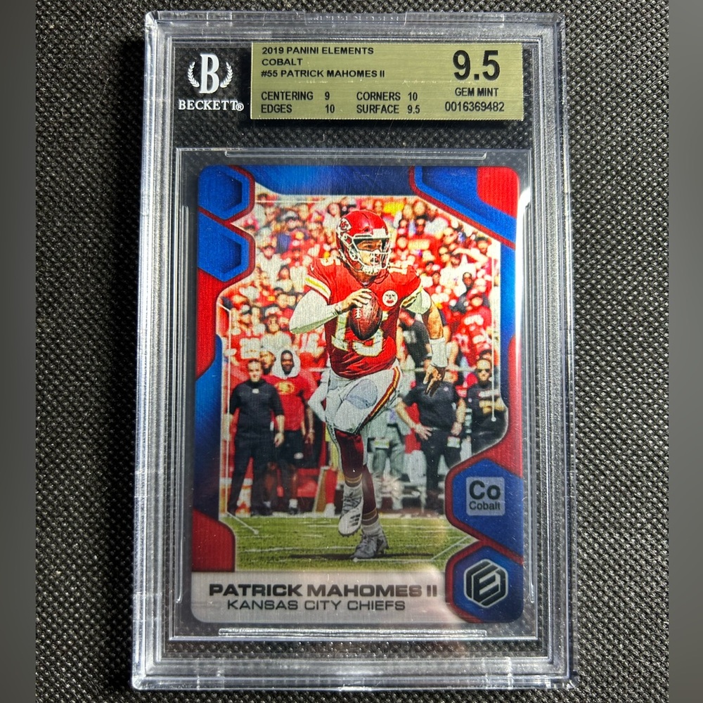 2019 Panini Elements /10 Ssp Patrick Mahomes Bgs 9.5 Gem Mint Kansas City Chiefs